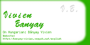 vivien banyay business card